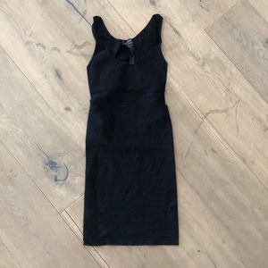 Body con black dress
